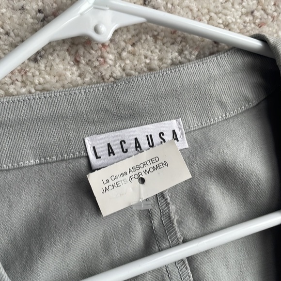 🆕LACAUSA Jacket Light Gray sz S - Picture 6 of 16
